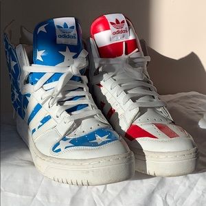Used Jeremy Scott wings 2.0 “American Flag” Adidas